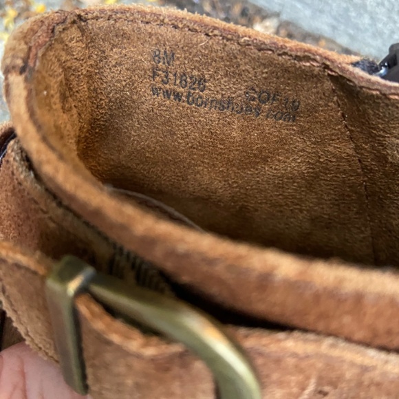 Born Jorgette Ankle Boots Booties Shoes Womens Size 8 Brown Distressed Suede - Picture 7 of 7